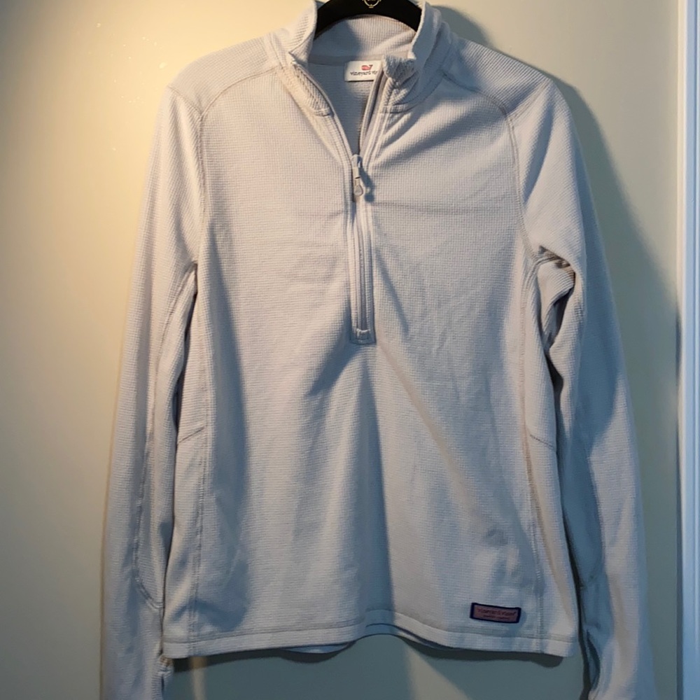 Grey Vineyard Vine Quarter Zip Sweater